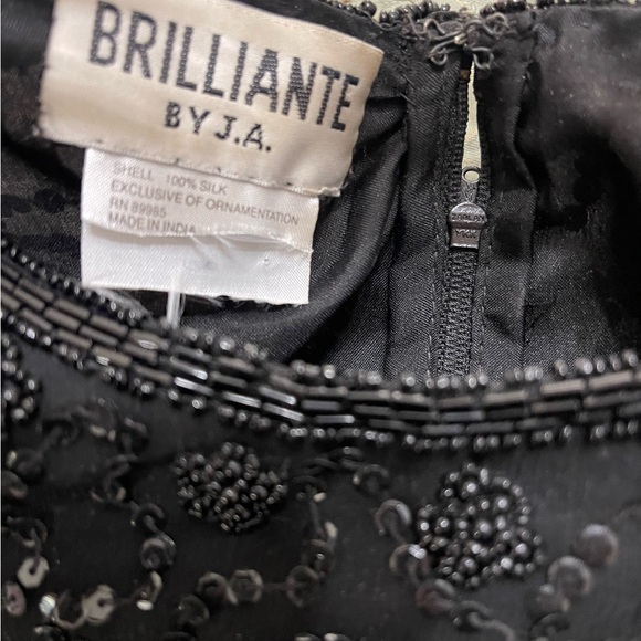 Vintage Sequin Dress XL Sequin 100% Silk Cocktail Shift  Evening - Picture 6 of 9